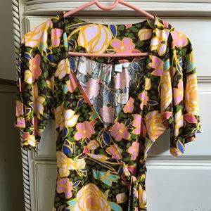 Anthropologie RicRac Colorful Printed Top from Medium